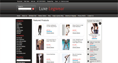 Desktop Screenshot of luxelegwear.com